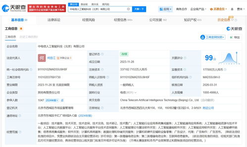 中电信人工智能科技公司增资至约33.7亿元，加速人工智能应用软件开发生态布局